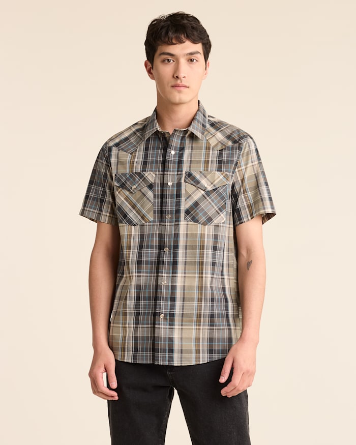 MEN'S SHORT-SLEEVE BISHOP COTTON SHIRT